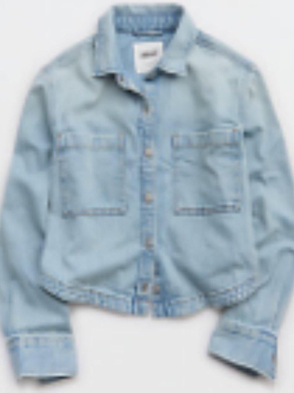 Aerie Cropped Buttondown Shirt
